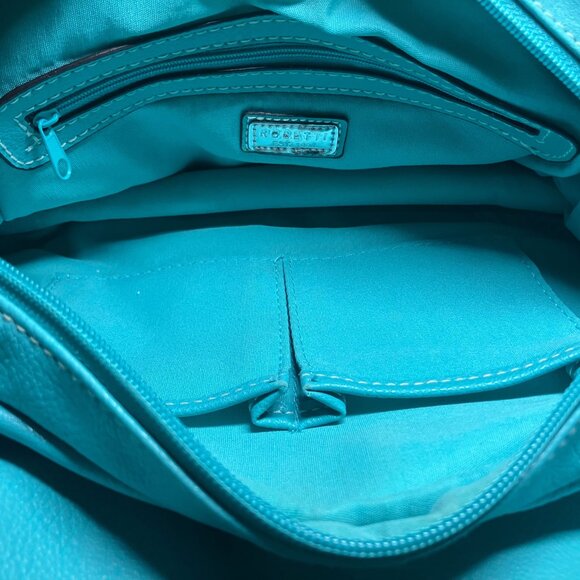 Rosetti Aqua Blue Faux Leather Handbag with Matching Wallet - Picture 12 of 16